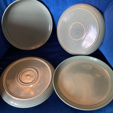 Set of 4 Denby Manor Green 10"