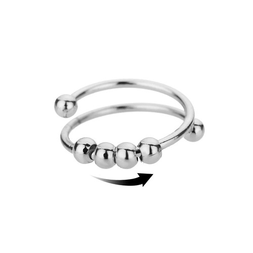 Unisex anti anxiety ring - anxiety, 925