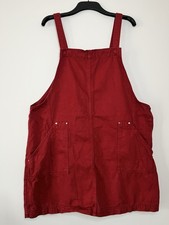 TU Red Denim Dungarees Dress