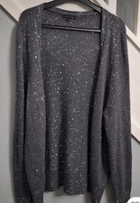 Grey Sparkly Cardigan Size 14