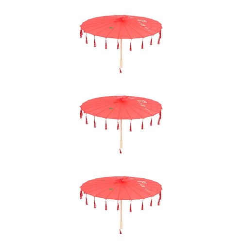 Red vintage chinese umbrella - vintage,