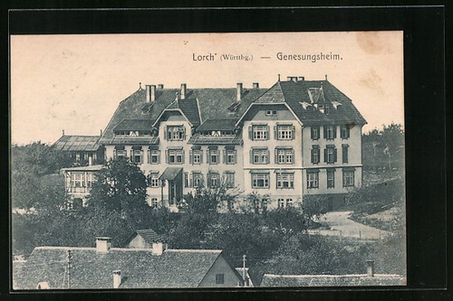 Postcard lorch view the - lorch,, of