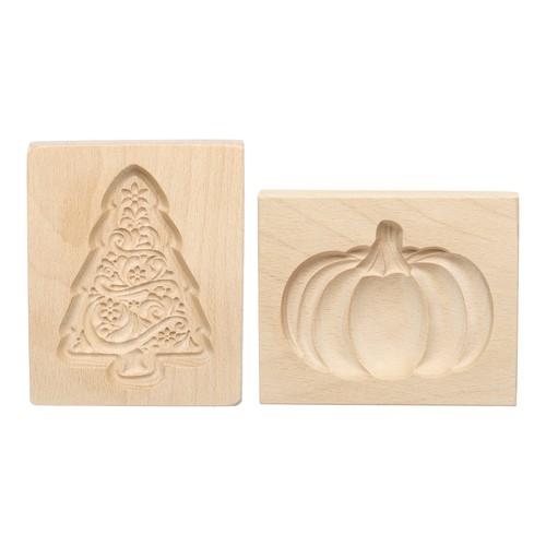2pcs wooden cookie - 2pcs, mould