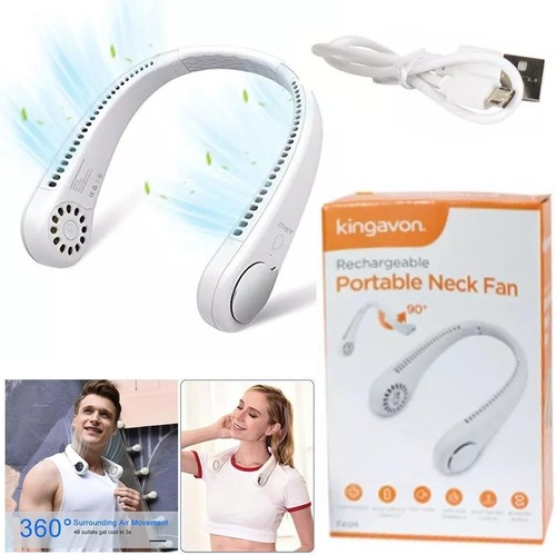 Rechargeable portable neck fan - neck,