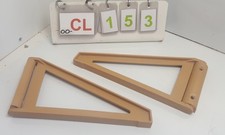 PAIR of Caravan, Motorhome Worktop, TV Table Shelf Hinged Flap Support Bracket