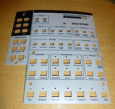 MOTU Digital Performer Mackie Control Universal MCU Pro lexan overlay