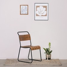 PLYWOOD BLACK METAL DINING