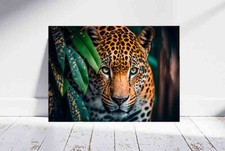 JAGUAR CAT POSTER LEOPARD POLY