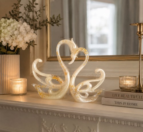 Handmade epoxy resin - handmade, swan