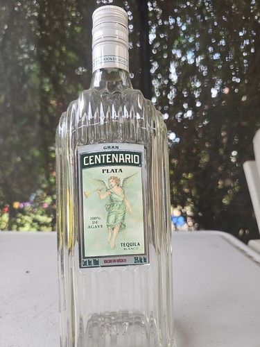 Empty tequila bottle - tequila,