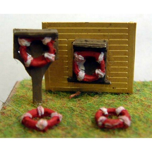 Lifebelts stands n scale - &,