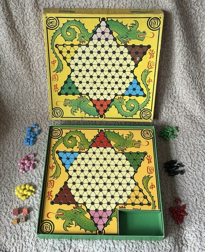 Vintage chinese checkers board - chinese,