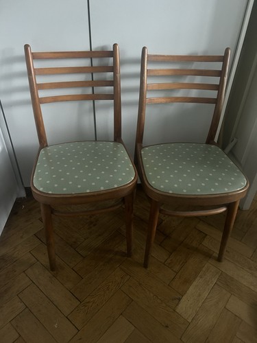 Pair vintage solid beech - vintage,