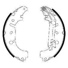 Mintex Brake Shoe Set Axle Kit