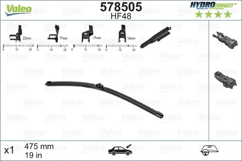 Valeo 578505 wiper blade for - valeo,