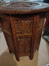Antique Indian Carved Inlaid