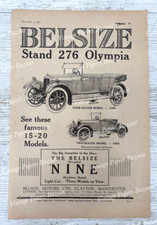 Belsize Clayton Manchester Stewart & Ardern Morris Car Cowley antique 1921 print