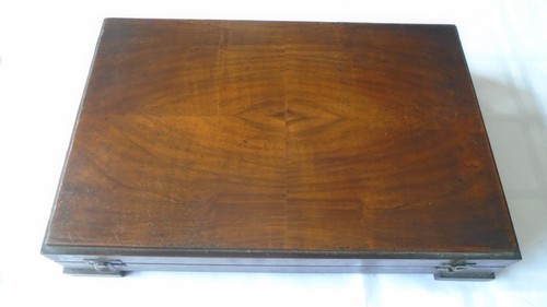 Antique mahogany box vintage - box,