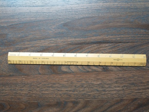 Vintage wooden helix inch - vintage,