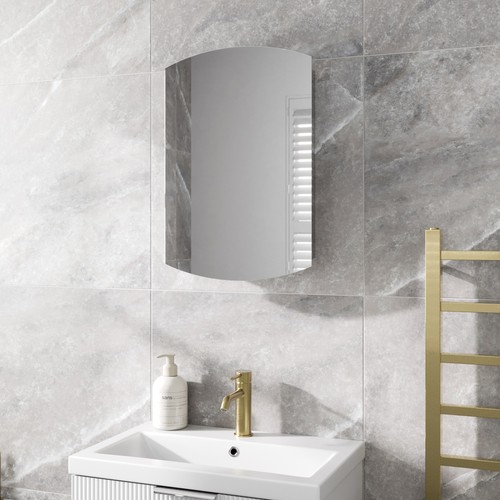 Bathroom single door mirror - single,