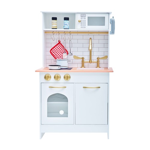 Childrens wooden play kitchen - childrens,