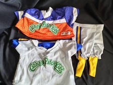 HTF 1985 CABBAGE PATCH KIDS SPORTING BASEBALL American football clothes lot 80s