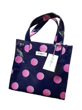 Cath Kidston Women's small Blue pink Polka Dot lunch gift bag - Tote Bag  PVC