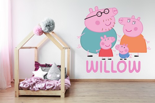 Peppa pig family personalised - peppa,