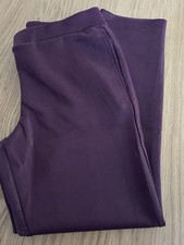 Nina Leonard Elastic Waist slim leg pockets  Pull-On Trousers M leg 28" W32"