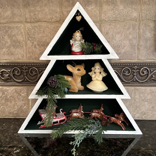 Wooden handmade christmas tree - wooden,
