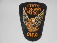 original 1960`s  State Highway Patrol OHIO   cloth USA  American  police patch