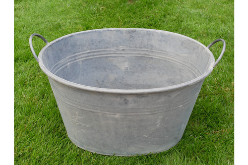Large metal zinc vintage - large metal,