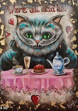 Cheshire Cat art Alice in