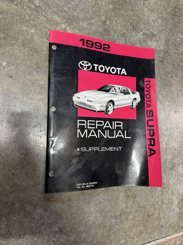 1992 toyota supra supplement - 1992,