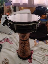 Darbuka Copper Drum Percussion Instrument 15 Inch Tall Sounds Great