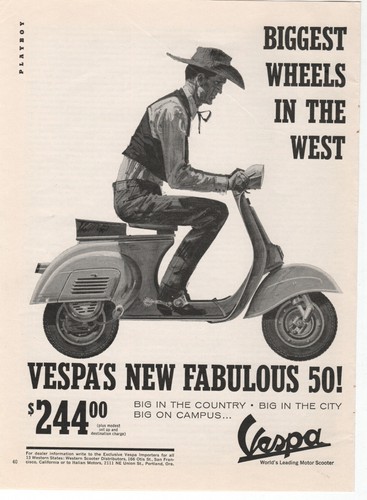 Vintage vespa scooter - 50,