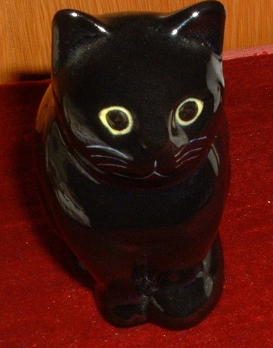 Quail pottery ceramic cat - quail,