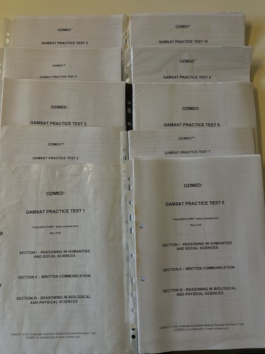 Gamsat practice tests - gamsat,
