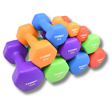 Exersci Neoprene Dumbbells 1-10kg Weights Pair Fitness Yoga Gym Dumbbells
