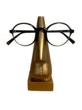Wooden Plain Gold Spectacle Holder for Eyeglass Home Decor Display Stand Office