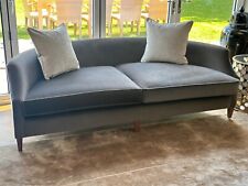 Ex showhome Ateliers London Ross sofa grey long mohair velvet rrp £6200 2 of 2