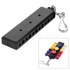 Outdoor Golf Tee Holder Carrier Tees with Keychain Golf Accessories Black