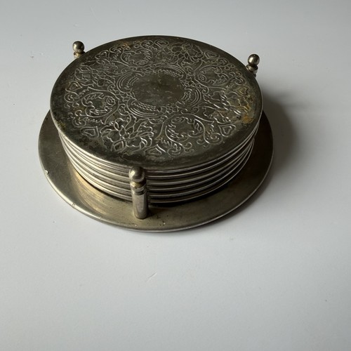 Vintage etched silver - etched, silver-tone