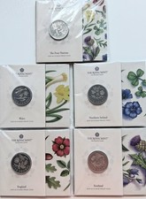 Complete Set of 5 Royal Mint 2025 Four Nations £5 Base Proof Coins 7500 Mintage