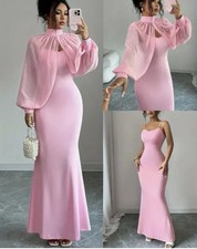 Pink Pearl Cape Mermaid Maxi