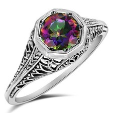 1CT Natural Rainbow Topaz 925