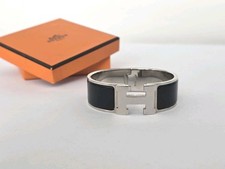 Hermes Clic H Bracelet Black &