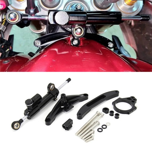 Black cnc steering damper - black,