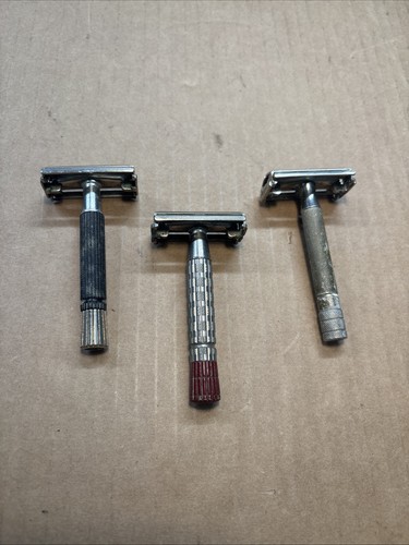 Lot vintage gillette safety - 3,