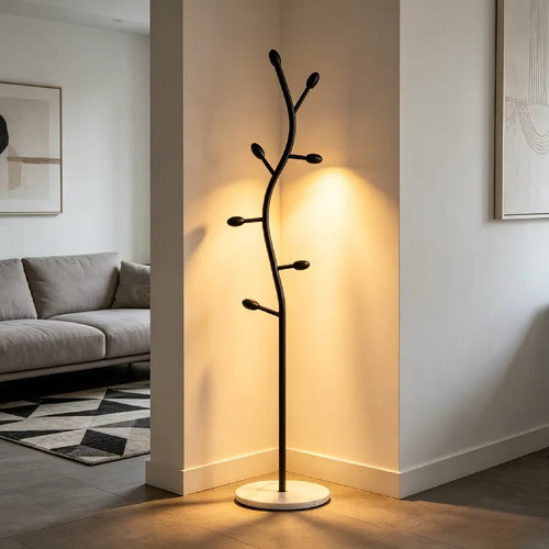 Metal coat rack stand - metal,